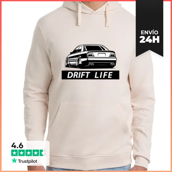 Sudadera Unisex Con Capucha Drift Life BMW M3 JDM Tuning