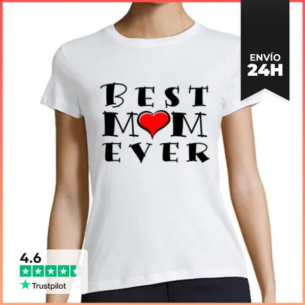 Camiseta Mujer Clásica La Mejor Mamá Del Mundo LaTostadora