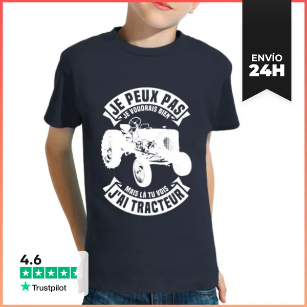 Camiseta Clásica Para Niños No Puedo Tener Tractor LaTostadora