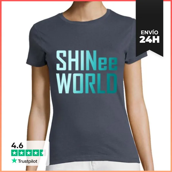 Camiseta Mujer Clásica SHINee WORLD LaTostadora