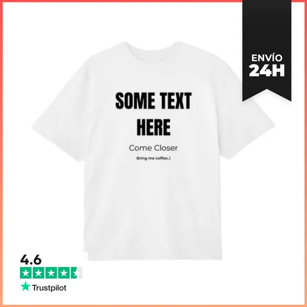 Camiseta Oversize Tráeme Café LaTostadora