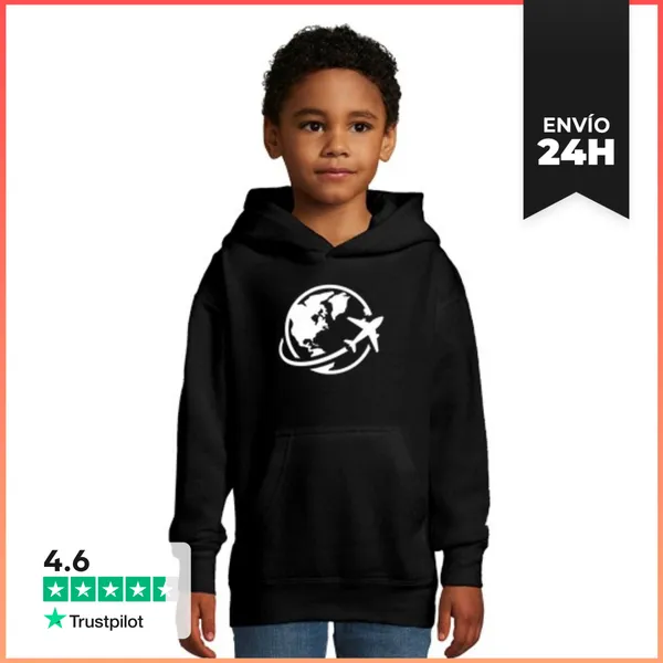 Sudadera Para Niños Con Capucha Excursiones En Avión Regalo