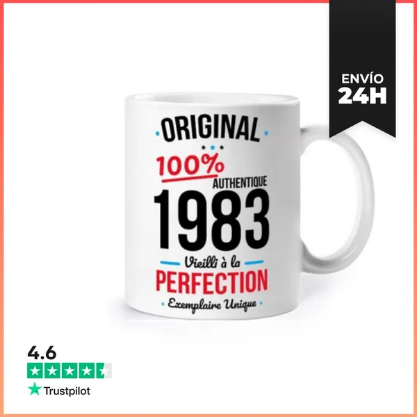Taza Cumpleaños 40 Años - Original 1983 LaTostadora