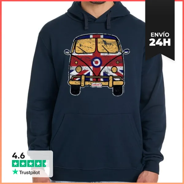 Sudadera Unisex Con Capucha Surf Why London Vintage LaTostadora