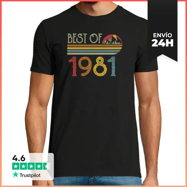 Camiseta Hombre Clásica Best Of 1981 LaTostadora