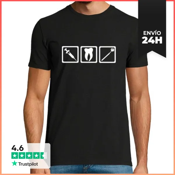 Camiseta Hombre Clásica Dentista - Dientes LaTostadora