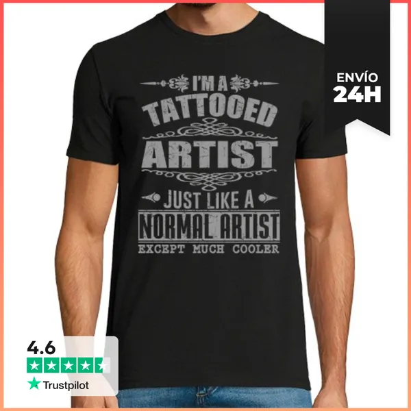 Camiseta Hombre Clásica Soy Un Artista Tatuado LaTostadora