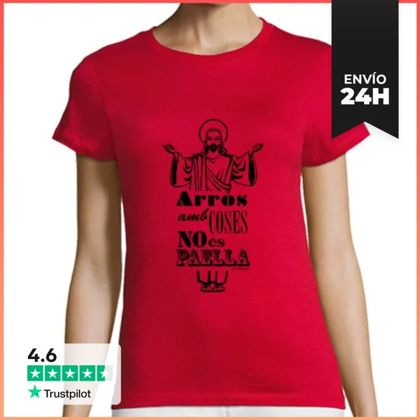 Camiseta Mujer Clásica Arròs Amb Coses LaTostadora