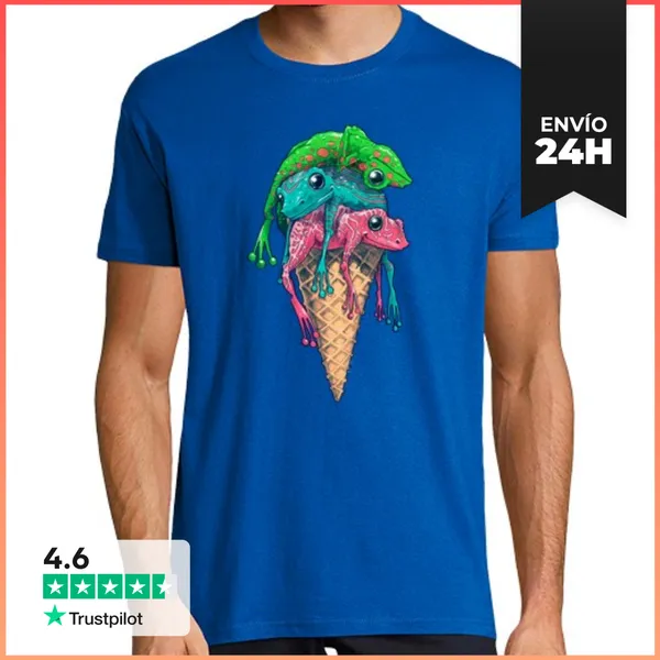 Camiseta Hombre Clásica Icecream Trip LaTostadora