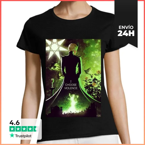 Camiseta Mujer Clásica I Choose Violence LaTostadora
