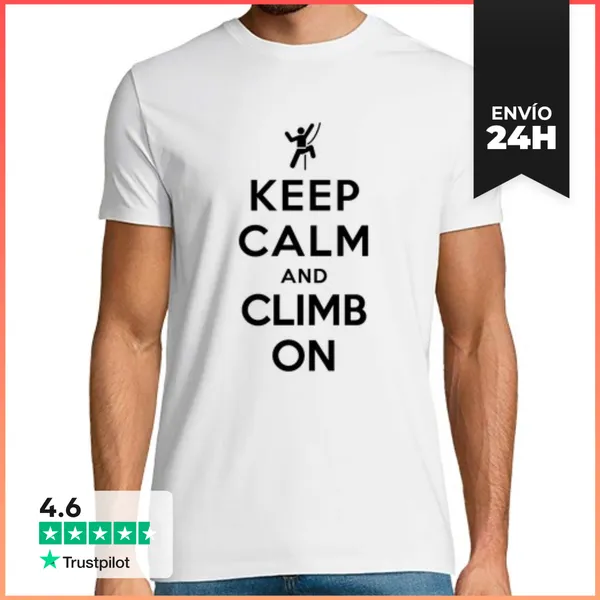Camiseta Hombre Clásica Mantener La Calma Y Subir En LaTostadora
