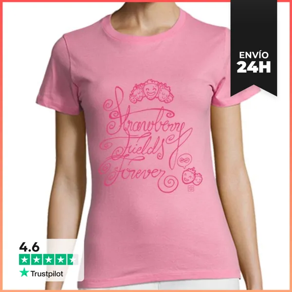 Camiseta Mujer Clásica Strawberry Fields Forever LaTostadora