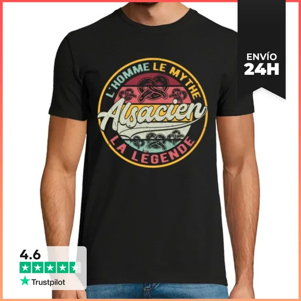 Camiseta Hombre Clásica Alsaciano Alsaciano LaTostadora