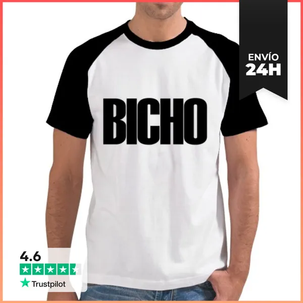 Camiseta Hombre, Estilo Béisbol BICHO LaTostadora
