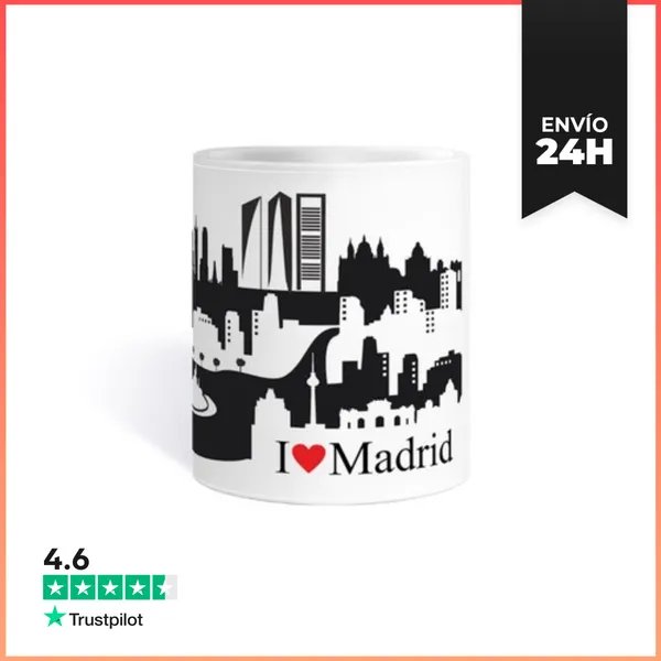 Taza SKYLINE GRANDE MADRID LaTostadora