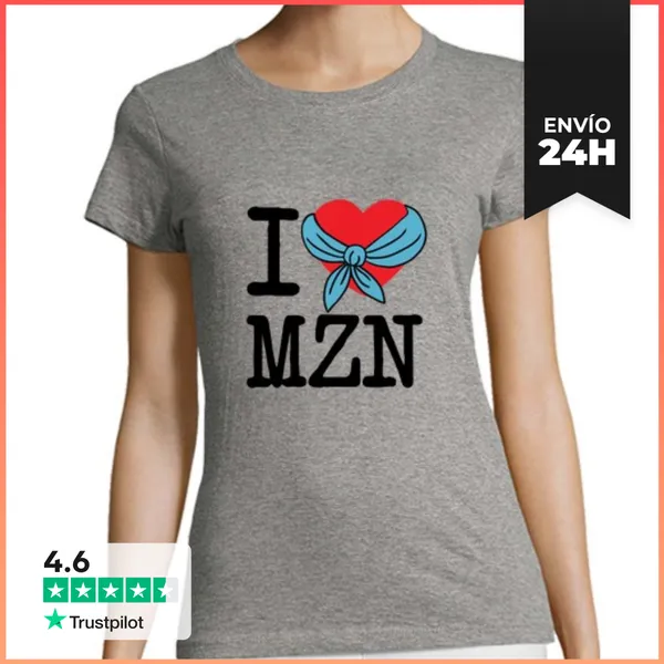 Camiseta Mujer Clásica I LOVE MZN LaTostadora