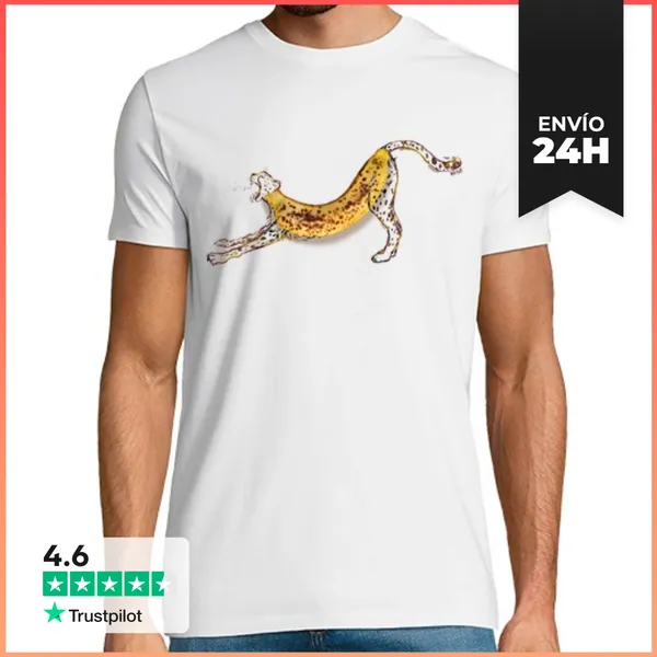 Camiseta Hombre Clásica Platano Guepardo LaTostadora