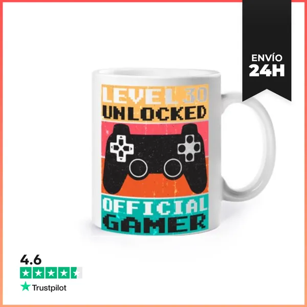 Taza Nivel 30 Desbloqueado Jugador Oficial LaTostadora