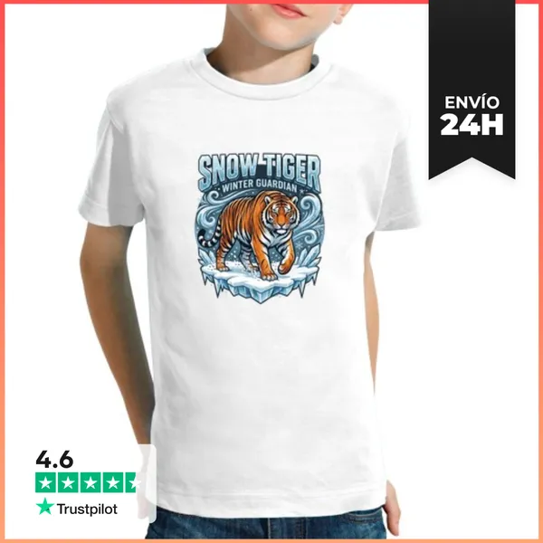 Camiseta Clásica Para Niños Tigre Siberiano LaTostadora