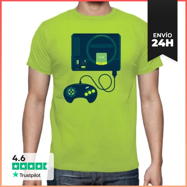 Camiseta Hombre Clásica Camiseta Sega Megadrive LaTostadora