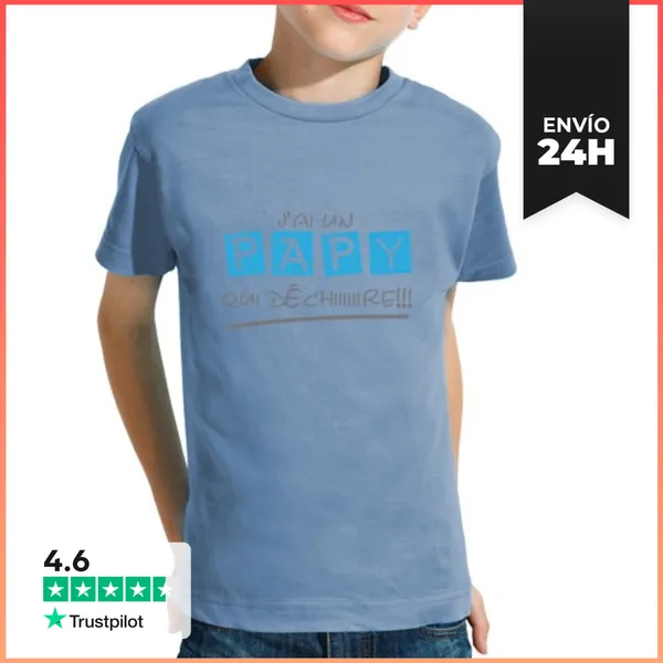 Camiseta Clásica Para Niños Jai Un Abuelo Que Rasga LaTostadora