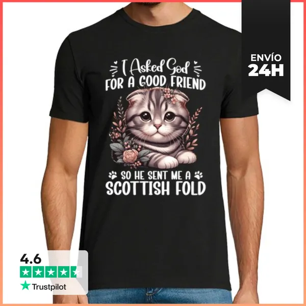 Camiseta Hombre Clásica Gato De Peluche De Gatito Amante De Los