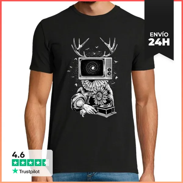 Camiseta Hombre Clásica Galaxy Queen LaTostadora