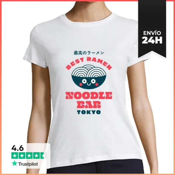 Camiseta Mujer Clásica Noodle Bar LaTostadora