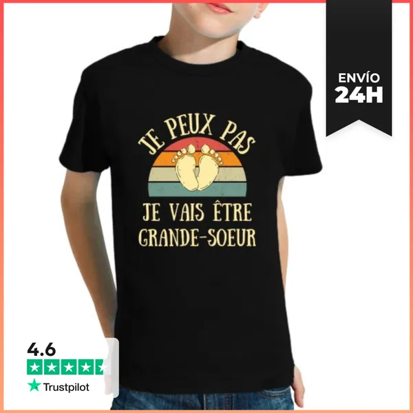 Camiseta Clásica Para Niños Voy A Ser Una Hermana Mayor