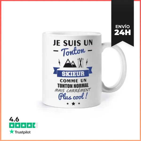 Taza Tío Esquiador Esquiar Tío Regalo Gracio LaTostadora