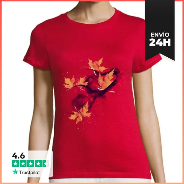 Camiseta Mujer Clásica Butterlies Otoño LaTostadora