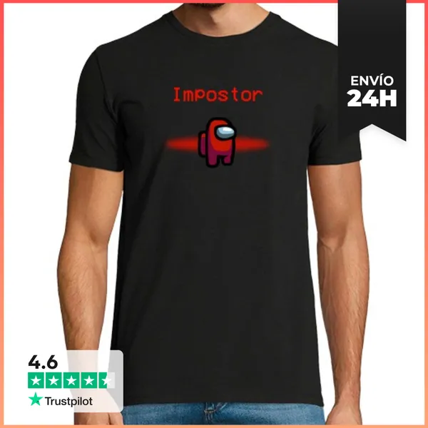 Camiseta Hombre Clásica Impostor Among Us LaTostadora