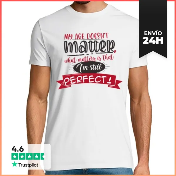 Camiseta Hombre Clásica No Importa Mi Edad LaTostadora