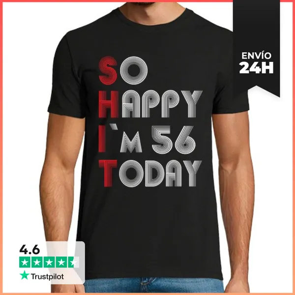 Camiseta Hombre Clásica 56 Cumpleaños LaTostadora