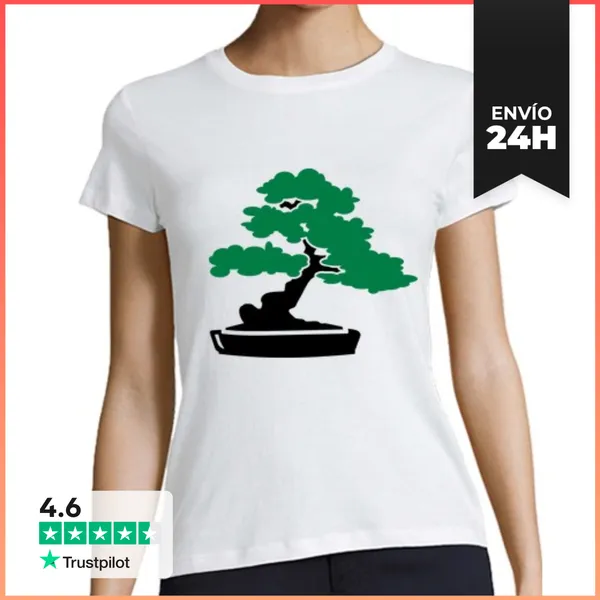 Camiseta Mujer Clásica árbol Bonsai LaTostadora