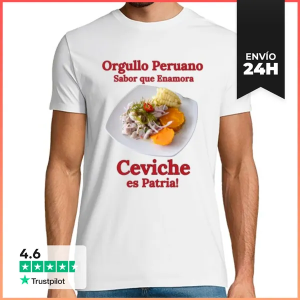 Camiseta Hombre Clásica Perú Ceviche LaTostadora