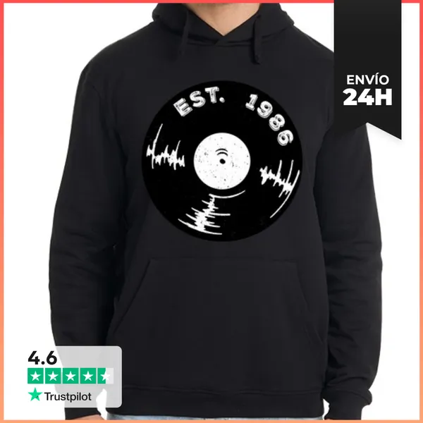 Sudadera Unisex Con Capucha Est 1986 LaTostadora