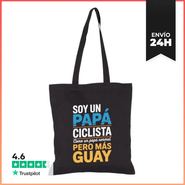 Bolsa De Tela SOY UN PAPÁ CICLISTA Como Un Papá Normal PERO MÁS