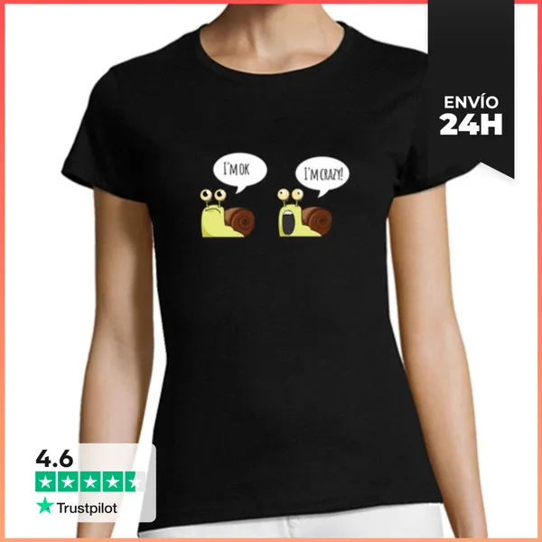 Camiseta Mujer Clásica Caracoles Bipolares LaTostadora