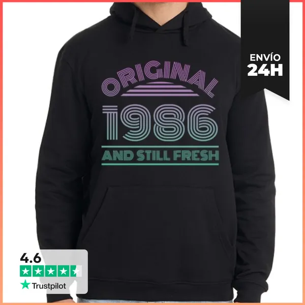 Sudadera Unisex Con Capucha Original 1986 LaTostadora