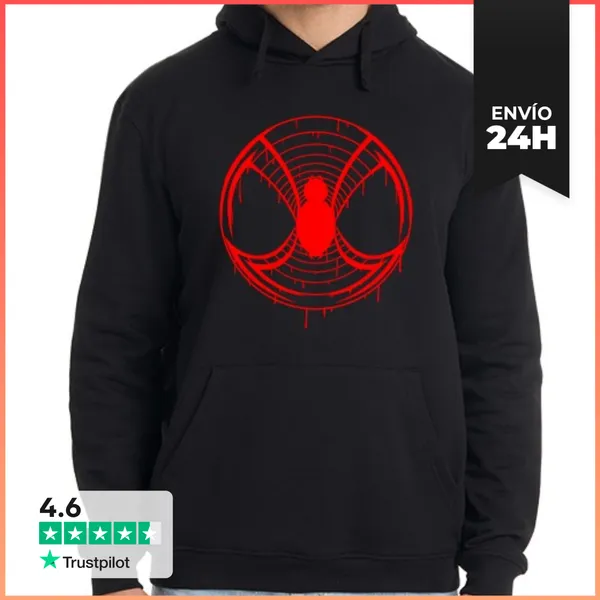 Sudadera Unisex Con Capucha Spider Tribal LaTostadora