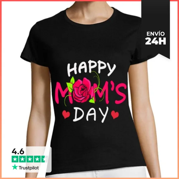 Camiseta Mujer Clásica Feliz Día De Las Madres 2022 LaTostadora