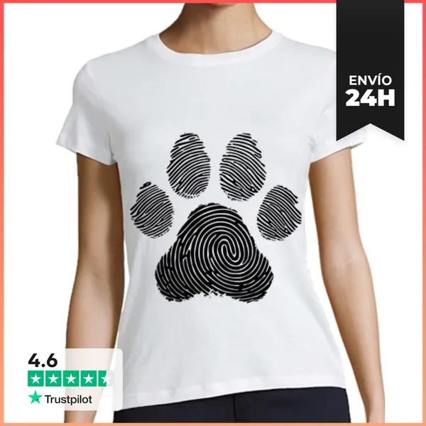 Camiseta Mujer Clásica Dueño De Perro Pasión Por Los Perros