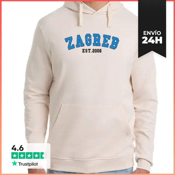 Sudadera Unisex Con Capucha Zagreb Est 2006 LaTostadora