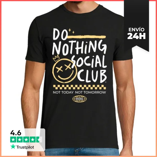 Camiseta Hombre Clásica Do Nothing Social Club LaTostadora