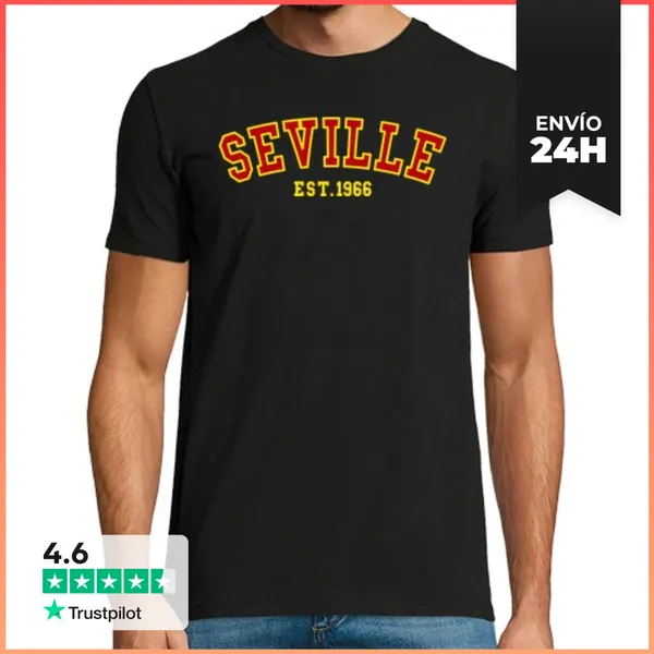 Camiseta Hombre Clásica Sevilla Est 1966 LaTostadora