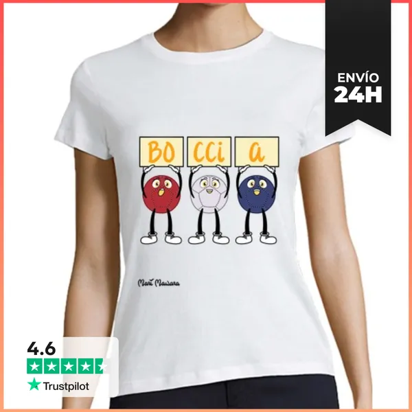 Camiseta Mujer Clásica Mari Mawara - Boccia Mujer LaTostadora