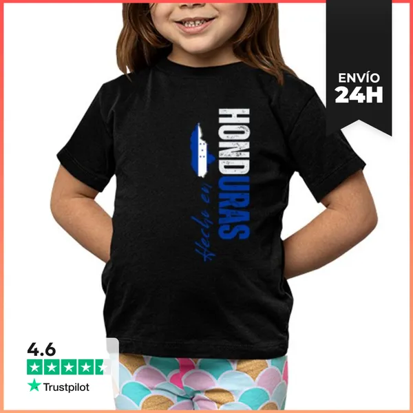 Camiseta Clásica Para Niños Hecho En Honduras, Orgullo Hondureño
