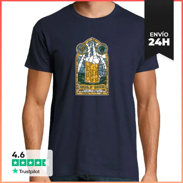 Camiseta Hombre Clásica Holy Beer LaTostadora