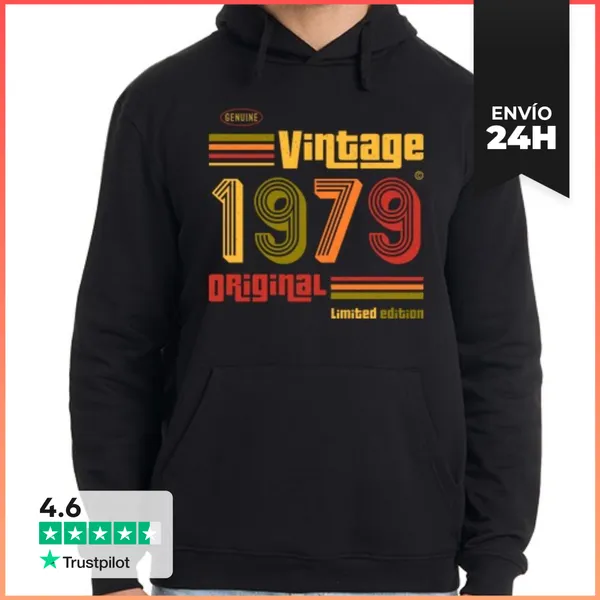 Sudadera Unisex Con Capucha Vintage 1979 LaTostadora